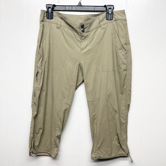 Columbia Omni-Shield Advanced Technology Women's Bermuda Shorts Size 8 Camel - Picture 1 of 11